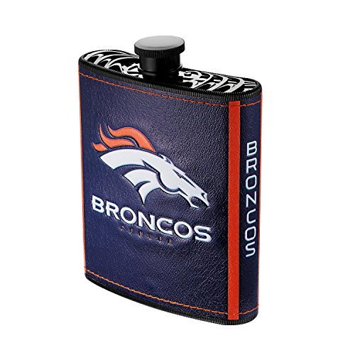Pro Specialties Group NFL Denver Broncos Plastic Hip Flask_ 7_Ounce
