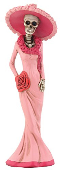 Day of The Dead Dod Pink Lady Figurine Day of The Dead Dod Pink Lady Figurine