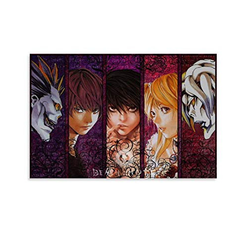 TOUFA Death Note L Rem Light Yag Canvas Art Poster and Wall Art Picture Print Modern Family Bedroom Decor Posters 12x18inch_30x45cm_