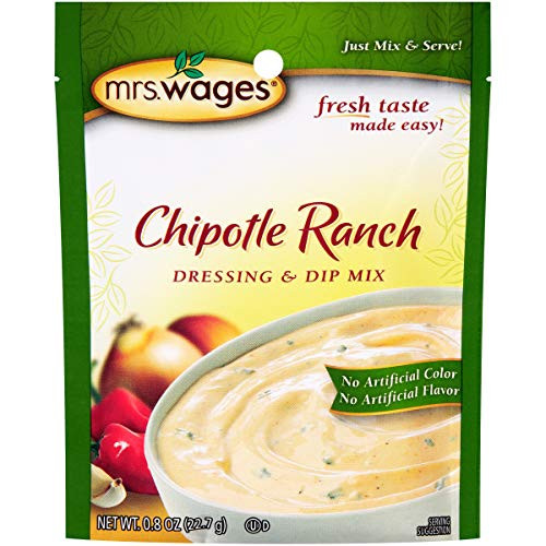 Mrs. Wages Chipotle Ranch Dressing and Dip Mix _VALUE PACK of 12_