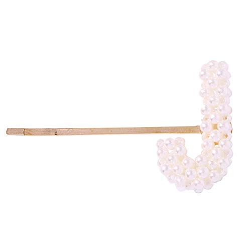 Holzkary Imitiation Pearl Women Girls Vintage Alphabet Graphics Barrettes Hairpins Crystal Diamond Hair Clips Headdress Hair Jewelry_J_