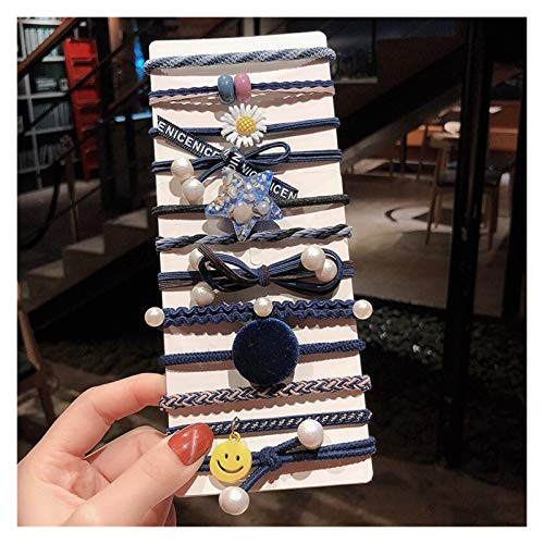 BOJI Hair Rope Tie Hair Rubber Band Hair Tie Female Sensi Simple Small Hair Rope Rubber Band _Color   J_