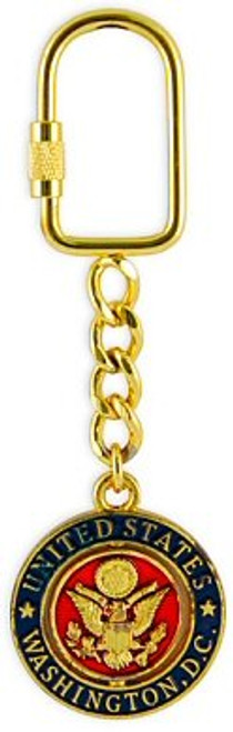 Washington D.C. Keychain _ Gold Red Spinner_ Washington DC Keychains_ Washington D.C. Souvenirs_ WDC Gifts Washington D.C. Keychain _ Gold Red Spinner_ Washington DC Keychains_ Washington D.C. Souvenirs_ WDC Gifts