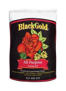 Black Gold 1410102 8 QT P 8 Quart All Purpose Potting Soil With Fertilizer