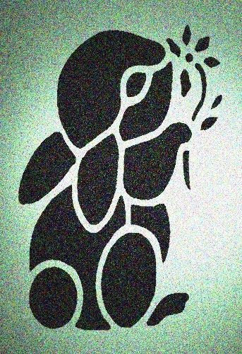 Bunny Rabbit Stencil Mylar Bunnies Rabbits Easter Stencils