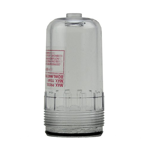 Milton ExelAir EX25RLB_P Mini Polycarbonate Replacement FRL Lubricator Bowl