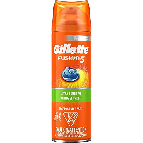 Gillette Fusion5 Hydra Gel Ultra Sensitive Shave Gel_ 7 oz _Pack of 2_