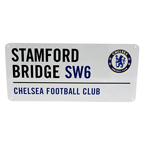 Chelsea FC Official Street Sign _One Size_ _White_ Chelsea FC Official Street Sign _One Size_ _White_