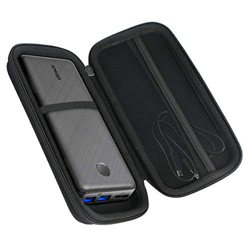 Khanka Hard Case for Anker PowerCore Essential 20000 PD Portable Charger 20000mAh Power Bank External Battery _Black_