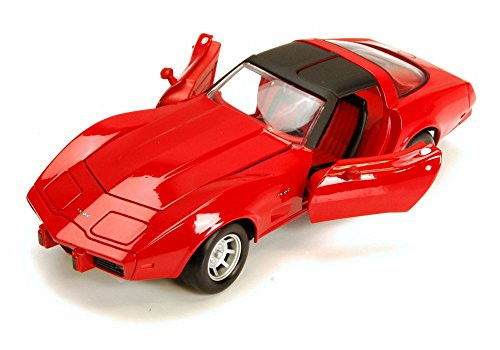Motormax 1/24 Scale Diecast 1979 Corvette in Color Red