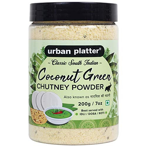 Urban Platter South Indian Style Instant Coconut Green Chutney Powder 200G   7Oz _Nariyal Ki Chutney Just Add Water_