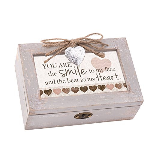 Cottage Garden Beat to My Heart Taupe Wood Locket Petite Music Box Plays You Light Up My Life Cottage Garden Beat to My Heart Taupe Wood Locket Petite Music Box Plays You Light Up My Life