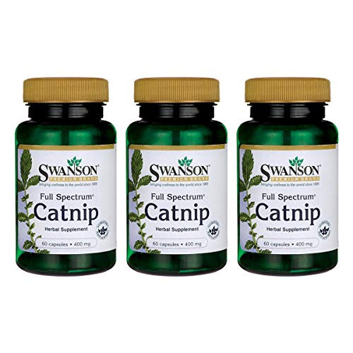 Swanson Full Spectrum Catnip 400 Milligrams 60 Capsules _3 Pack_