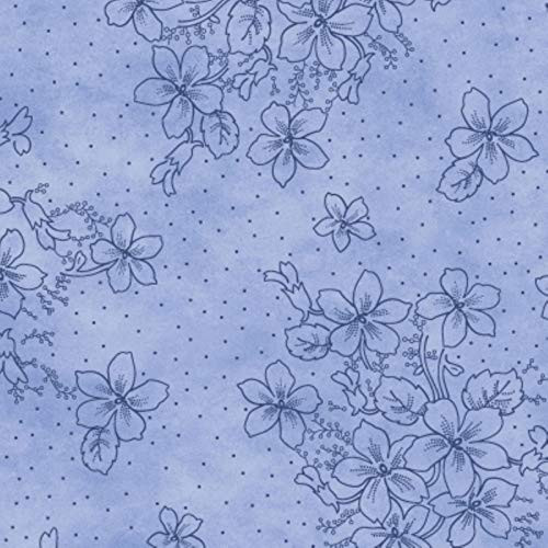 Maywood Silver Jubilee 2507 B Floral Dots BTY
