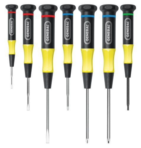 General Tools 67123 Seven-Piece Precision Screwdriver Set