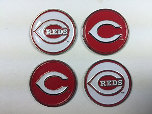 Cincinnati Reds MLB Golf Ball Markers 4_Pack Cincinnati Reds MLB Golf Ball Markers 4_Pack