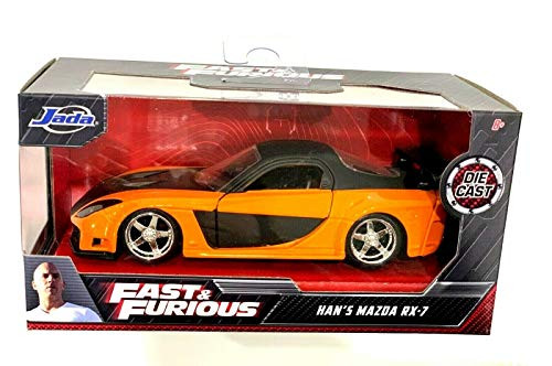 Jada Fast and Furious Han's Mazda RX_7 _Orange_ 1 32 Scale Diecast