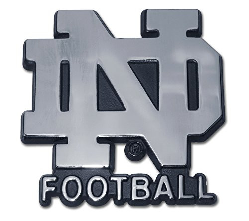 Elektroplate University of Notre Dame _ND with Football_ Emblem