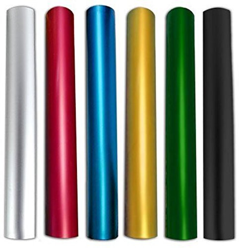 CSI Cannon Sports Aluminum Track Batons, Multi-Color, 6 Piece