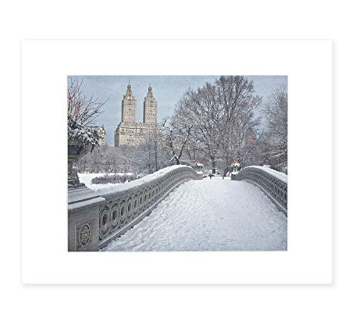 New York City Wall Art_ Central Park in Winter_ NYC Decor _ 5x7_ 8x10 Photographic Print _not framed__ Snow on Bow Bridge New York City Wall Art_ Central Park in Winter_ NYC Decor _ 5x7_ 8x10 Photographic Print _not framed__ Snow on Bow Bridge