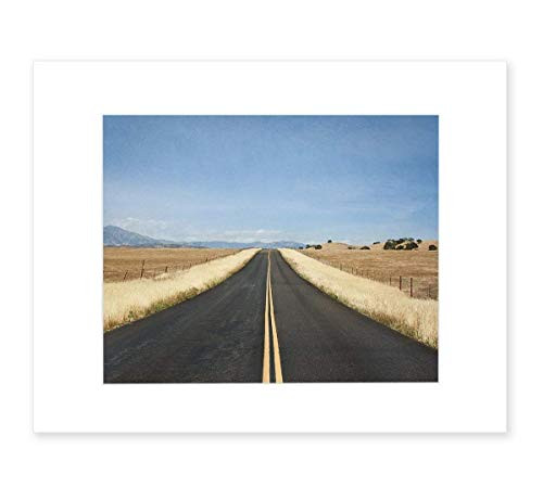 Open Road Wall Art_ Rustic Farmland Landscape Decor _ 5x7_ 8x10 Photographic Print _not framed__ American Road Trip
