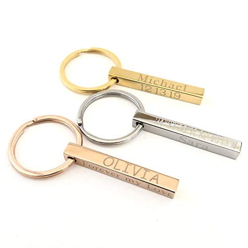 Personalized Bar Keychain _ Silver_ 