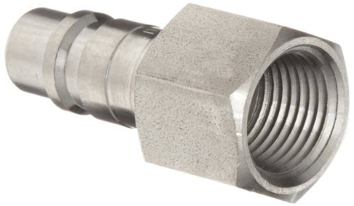 Dixon DCP18S Stainless Steel 303 Air Chief Industrial Interchange Quick-Connect Hose Fitting, Plug, 1/2" Coupling x 1/2" NPT Female