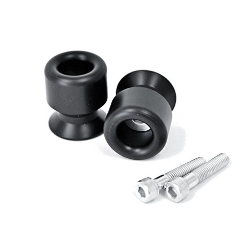 Krator Black Swingarm Spools Sliders For Suzuki GSXR 600 750 1000 1100 1300R HAYABUSA BANDIT B_KING GLADIUS SV650 SV1000 TL1000R TL1000S