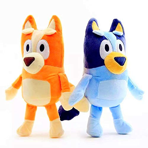 Bluey Plush Toys _Cartoon Stuffed Plush_ 11 inch  Tall Plush_ Soft and Cuddly_Include Bluey and Bingo