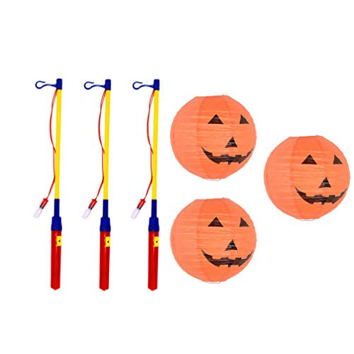 OSALADI 3pcs Pumpkin Paper Lantern Halloween Decorations Paper Lanterns Jack O Lantern Paper Lantern Halloween Pumpkin Decorations _Orange_ OSALADI 3pcs Pumpkin Paper Lantern Halloween Decorations Paper Lanterns Jack O Lantern Paper Lantern Halloween Pumpkin Decorations _Orange_