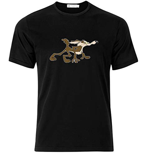 Bonus Creation Wile E. Coyote and The Road Runner Cartoon T_Shirt T_Shirt _X_Large_ Black
