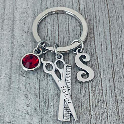 Personalized Hairdresser Charm Keychain with Birthstone Charm_ Custom Hair Stylist who Cuts Above the Rest Jewelry_ Perfect Gift for Stylists Personalized Hairdresser Charm Keychain with Birthstone Charm_ Custom Hair Stylist who Cuts Above the Rest Jewelry_ Perfect Gift for Stylists