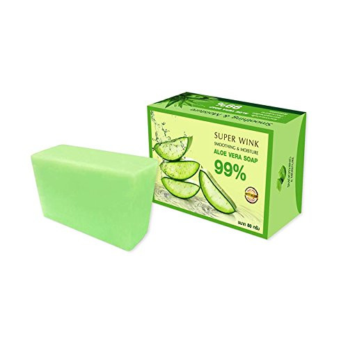 Super Wink Aloe Vera Soap 80 g.x 1 pcs.by Bangkok premium.