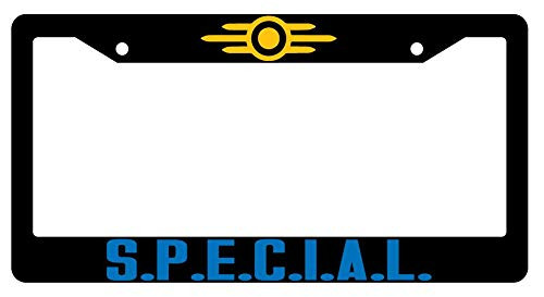 Dots Gifts S.P.E.C.I.A.L. Black Plastic License Plate Frame DG