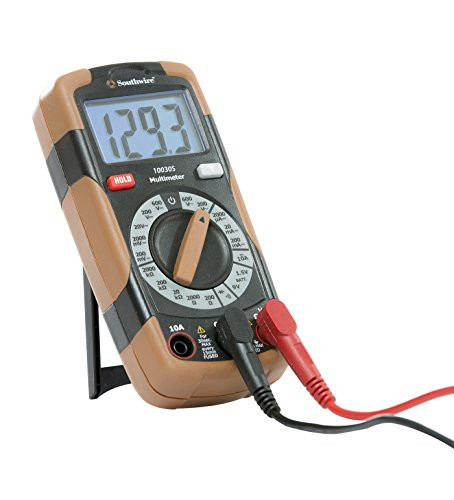Southwire Tools & Equipment 10030S Manual Ranging Digital Multimeter, 7 Functions and 20 Ranges