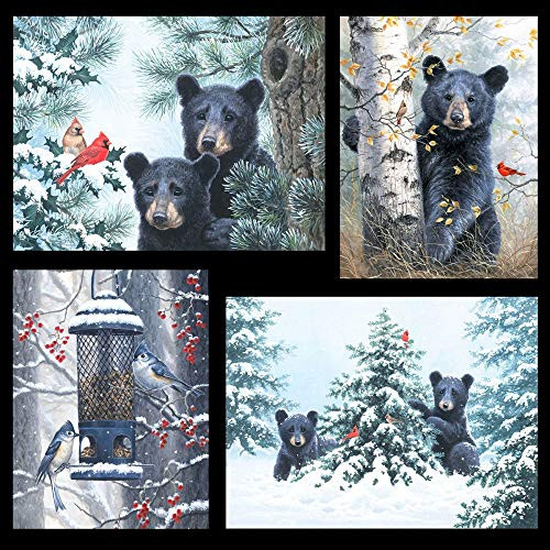 Beary Best Friends 24 inch  x 42 inch  Panel 04194_MU from P  and  B by The Panel