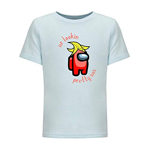 Among Us ur lookin pretty sus Among Us Tee Shirt Video Game t_shirt Youth T_Shirt
