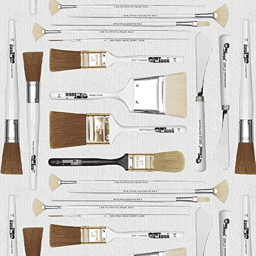 Joy of Painting Bob Ross Digital Brush Fabric 5429_19 from Studio E by The Yard