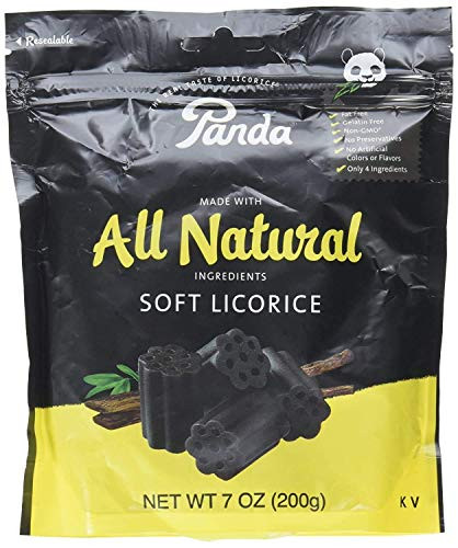 Panda All Natural Soft Licorice_ 7 Oz. _7 Ounce _Pack of 4__