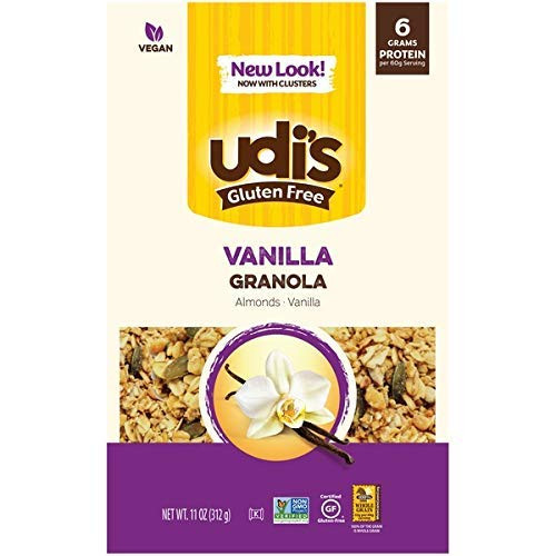 Udi's Gluten Free Granola, Vanilla, 12-Ounce Pouches (Pack of 3)