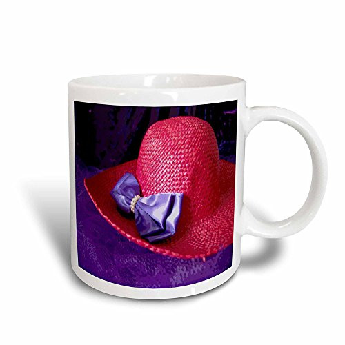 3dRose Abstract All Red Hatters Unite, Magic Transforming Mug, 11-Ounce