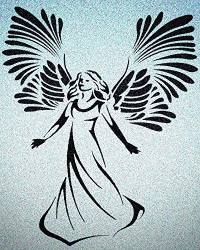 Guardian Angel Stencil Mylar Angels Religious Stencils