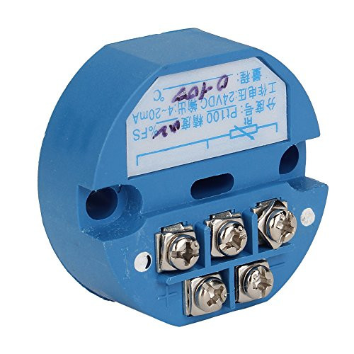 ZIJIA DC 24V RTD PT100 Temperature Sensor Transmitter from 0 C to 100 C