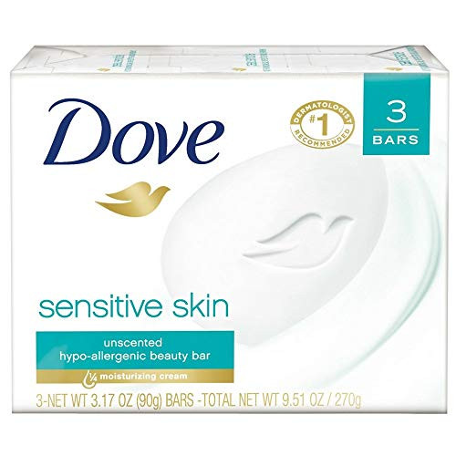Dove Beauty Bar Sensitive Skin 3.17 oz_ 3 Bar _Pack of 2_