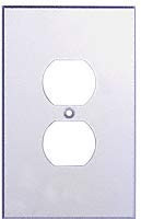 C.R. LAURENCE PMP103 CRL Clear Single Duplex Plug Acrylic Mirror Plate