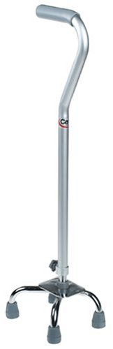 Carex Quad Cane with Offset Handle, Small Base