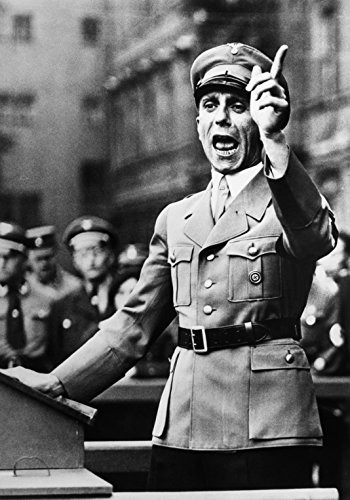 Historical Prints Express Joseph Goebbels Propaganda Minister_ 11 inch  x 8 inch  _ B and W Photo Art Print