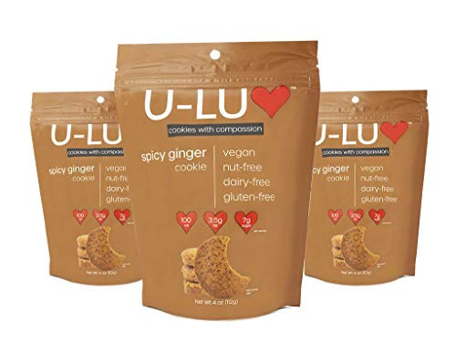 U_LUV Foods Gluten Free Cookies _ Ginger Cookies _ Mini Cookies _ Ginger Cookies Made With Real Ginger _ Gluten Free Ginger Snaps _ 16 Count Bag _ 3 Pack U_LUV Foods Gluten Free Cookies _ Ginger Cookies _ Mini Cookies _ Ginger Cookies Made With Real Ginger _ Gluten Free Ginger Snaps _ 16 Count Bag _ 3 Pack