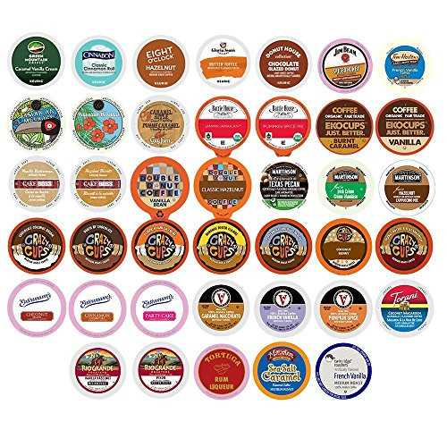 Flavored Coffee Single Serve Cups For Keurig K cup Brewers Variety Pack Sampler, 40 count (Version 1) Flavored Coffee Single Serve Cups For Keurig K cup Brewers Variety Pack Sampler, 40 count (Version 1)