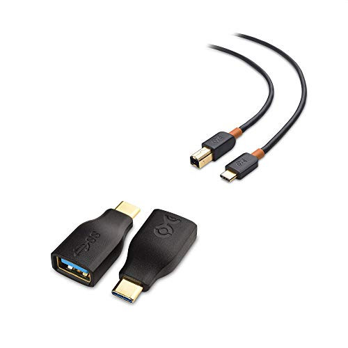 Cable Matters 1_Pack 6.6 Foot USB C Printer Cable _USB C to USB B Cable_ USB_C to Printer Cable_ in Black and 2_Pack USB to USB C Adapter Cable Matters 1_Pack 6.6 Foot USB C Printer Cable _USB C to USB B Cable_ USB_C to Printer Cable_ in Black and 2_Pack USB to USB C Adapter